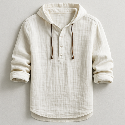 Hooded Drawstring Shirt