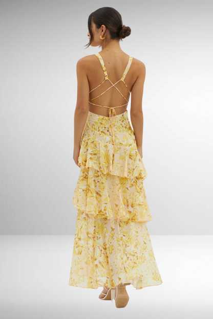 Layered Patterned Dress