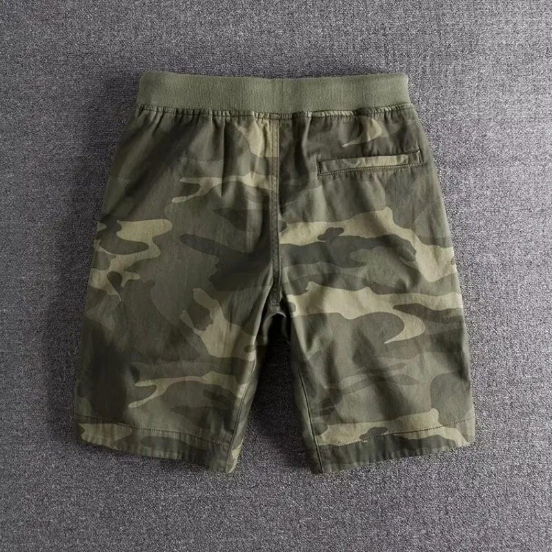 Drawstring Elastic Waist Pocketed Shorts