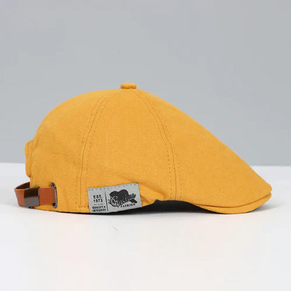 Button Top Paneled Buckled Ivy Cap