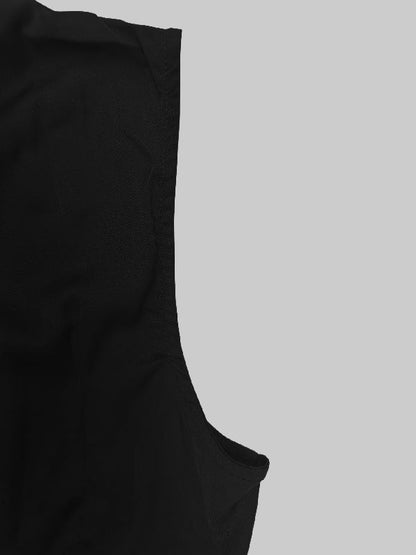 Cape Layered Pleated Round High Maxi Dress