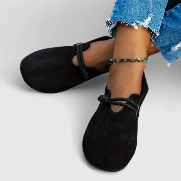 Round Toe Knotted Flat Loafers