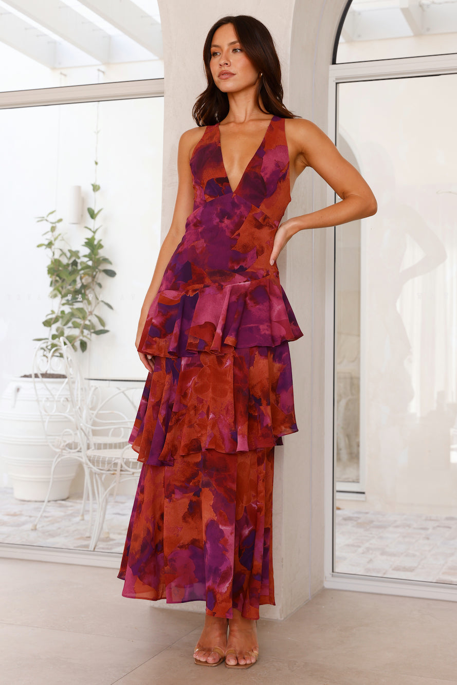 Layered Patterned Dress
