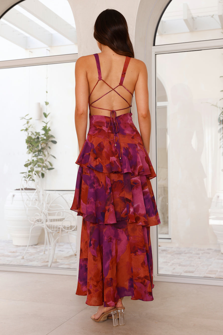 Layered Patterned Dress