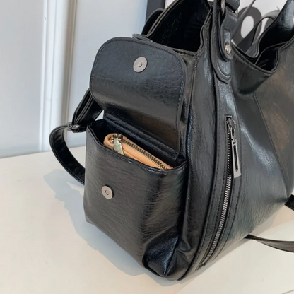 Slouchy Multi Pocket Shoulder Bag