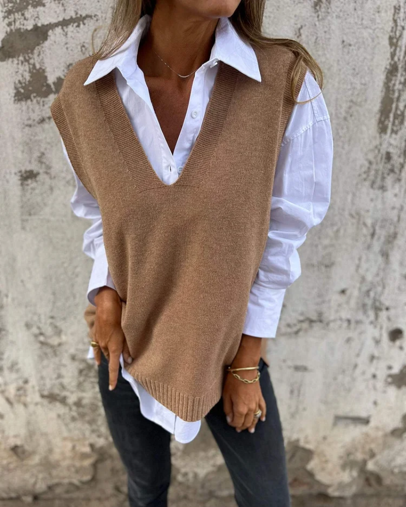 Women's V-Neck Sweater Vest