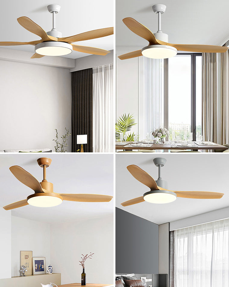 LED Ceiling Light with Reversible Fan
