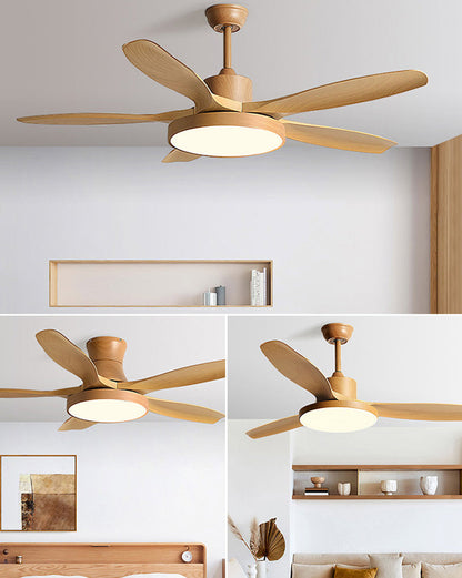 LED Ceiling Light with Reversible Fan