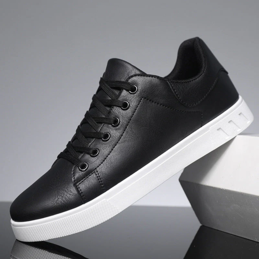 Seamed Padded Rounded Thick Flat Sneakers