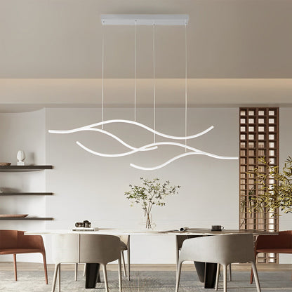Wave Shaped LED Linear Ceiling Light