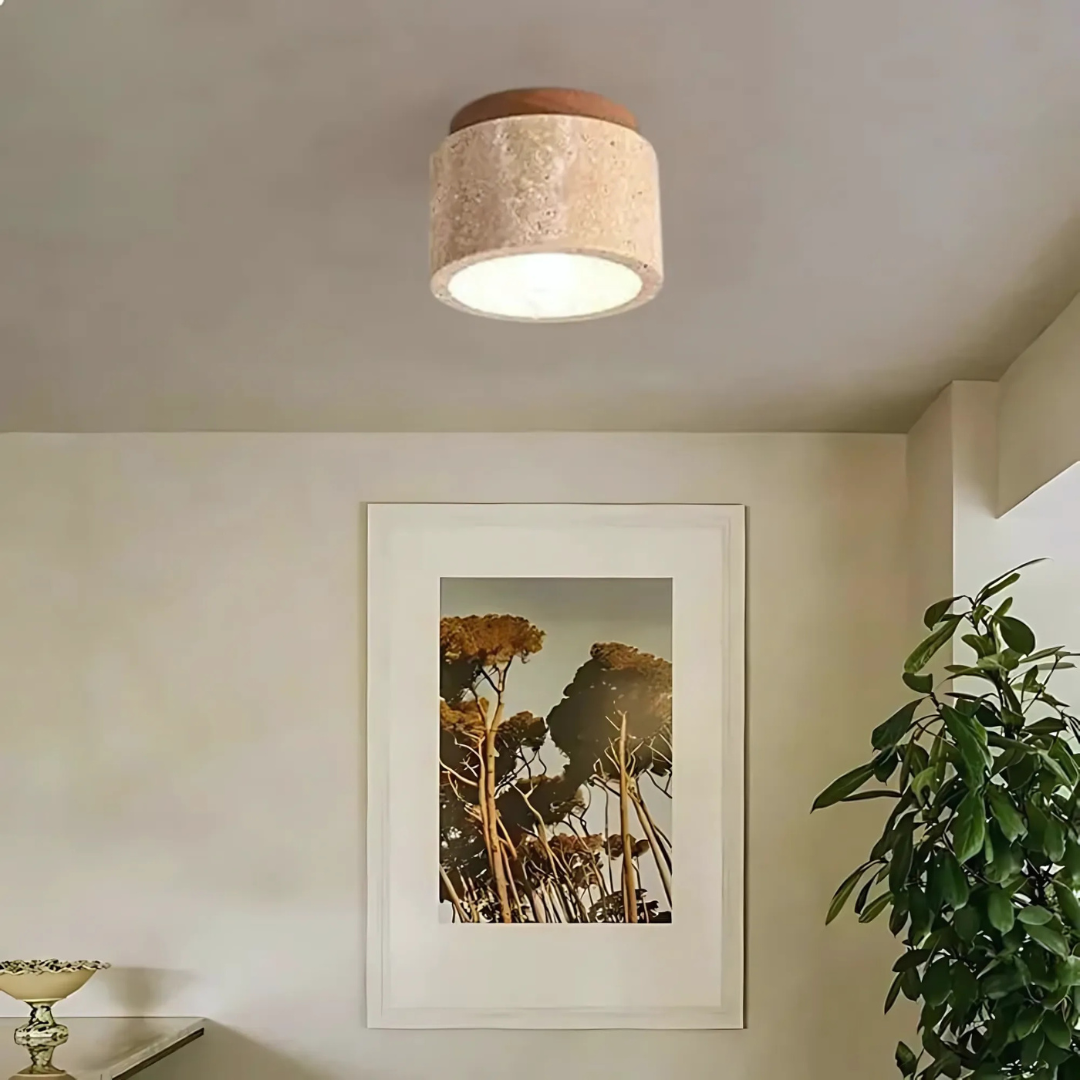 Cylindrical Flush Mount Ceiling Light