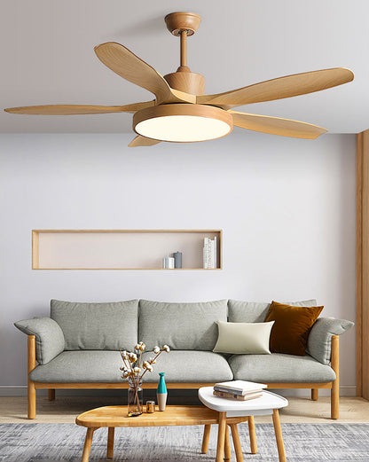 LED Ceiling Light with Reversible Fan