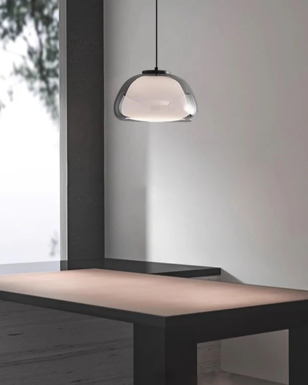 Translucent Encapsulated Dome Pendant Lamp