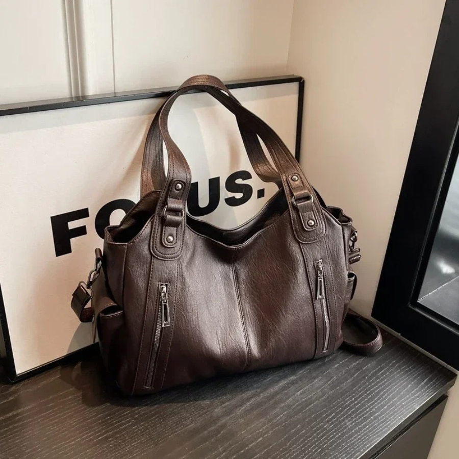 Slouchy Multi Pocket Shoulder Bag