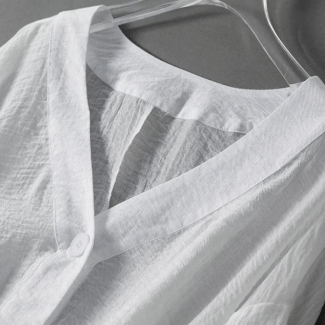 Crinkled Oversized Drop Shoulder Elastic Blouses