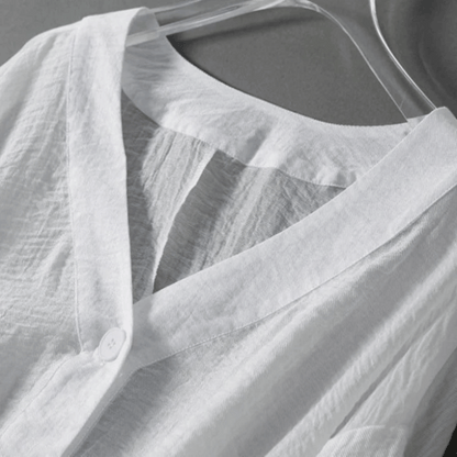 Crinkled Oversized Drop Shoulder Elastic Blouses