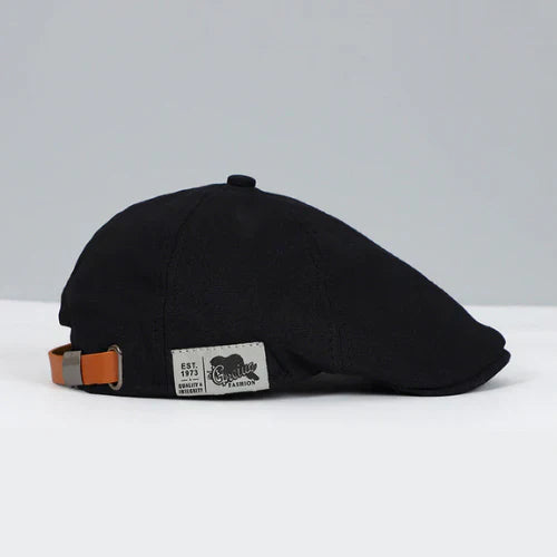 Button Top Paneled Buckled Ivy Cap