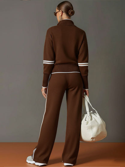 Banded Cuffed Dropped Slouchy Straight Set