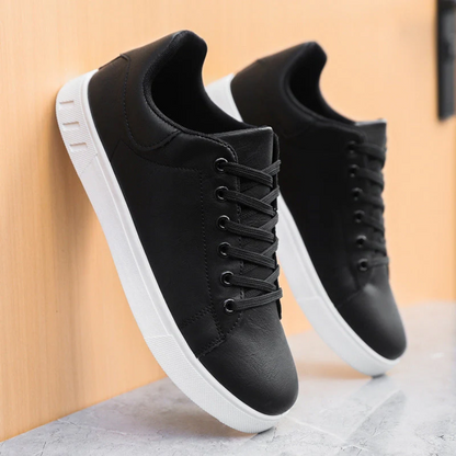 Seamed Padded Rounded Thick Flat Sneakers