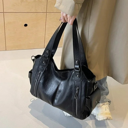 Slouchy Multi Pocket Shoulder Bag