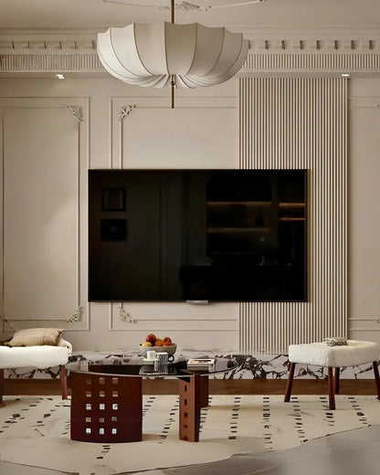 Scalloped Umbrella Silhouette Pendant Lamp