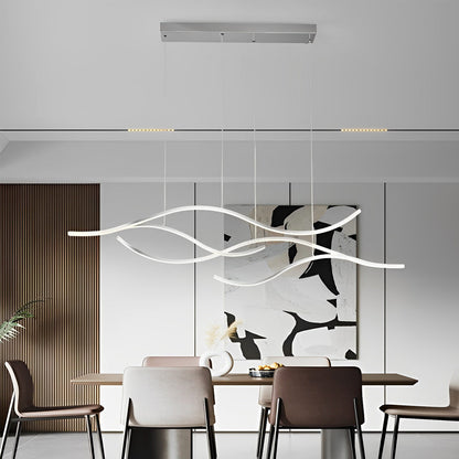 Wave Shaped LED Linear Ceiling Light