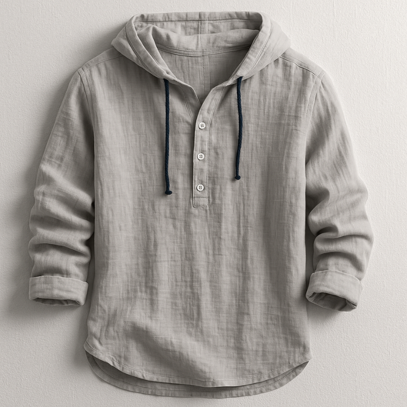 Hooded Drawstring Shirt