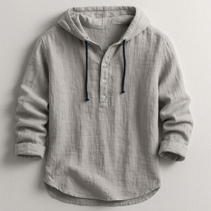 Hooded Drawstring Shirt