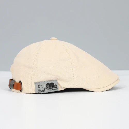 Button Top Paneled Buckled Ivy Cap