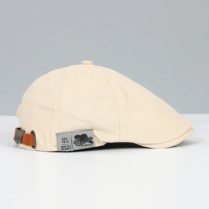 Button Top Paneled Buckled Ivy Cap