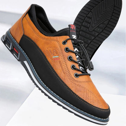 Low Top Paneled Men's Shoes