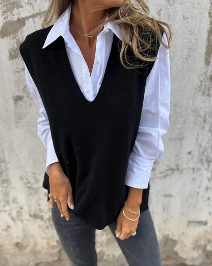 Women's V-Neck Sweater Vest