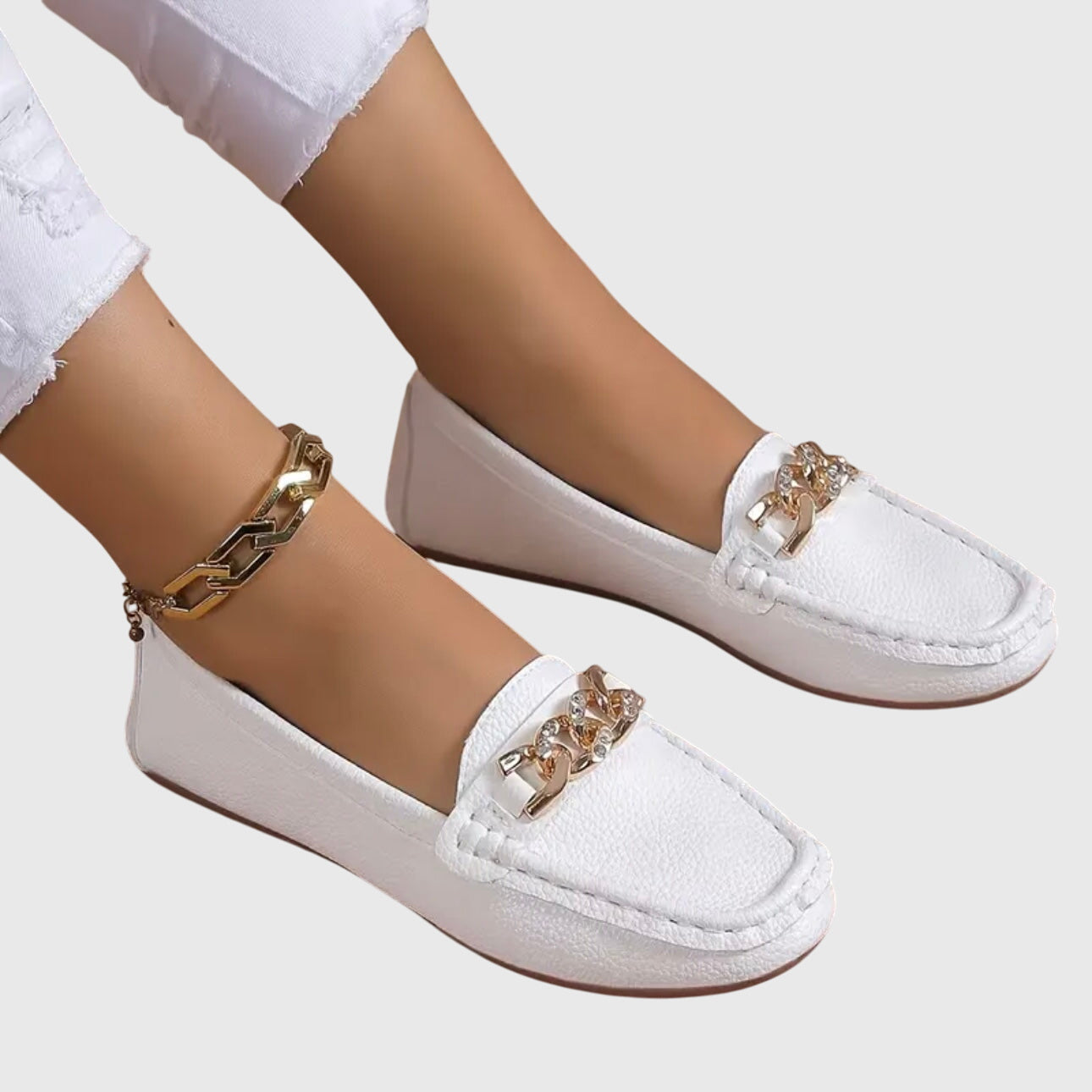 Round Toe Slip On Loafers