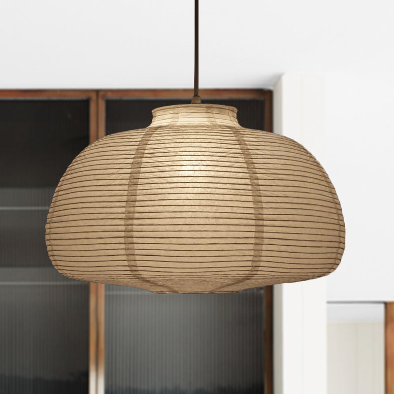 Ribbed Woven Pendant Lamp