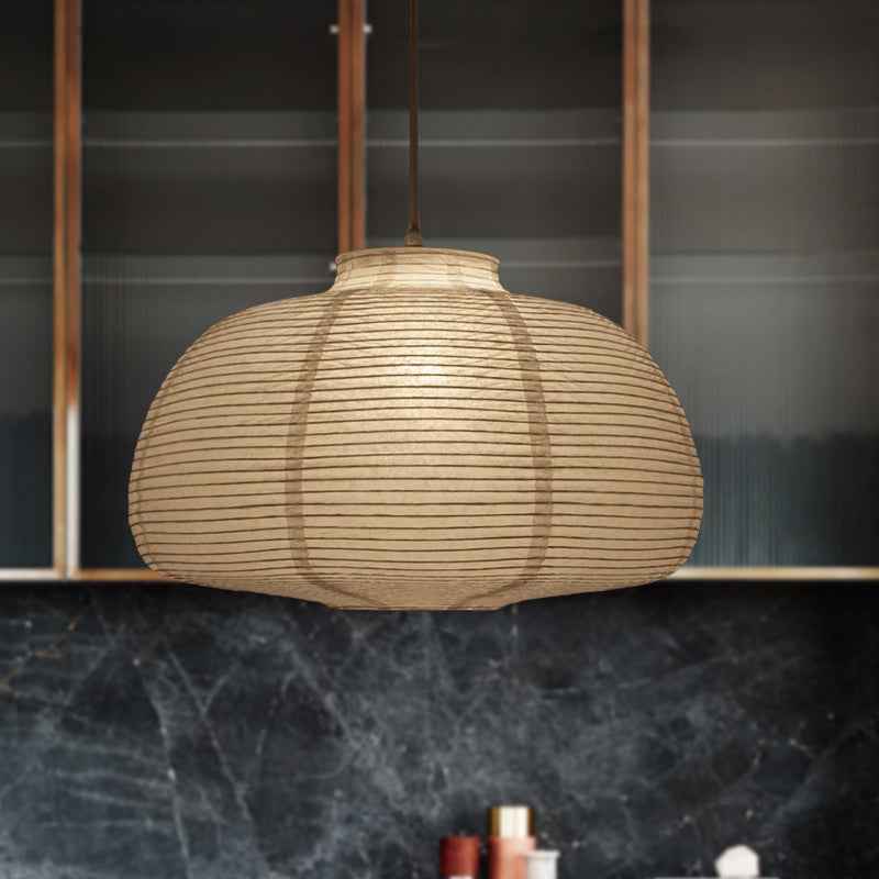Ribbed Woven Pendant Lamp