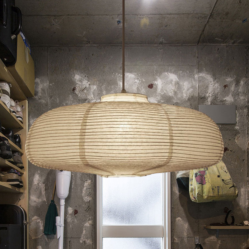 Ribbed Woven Pendant Lamp