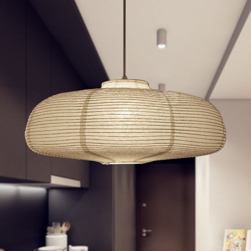 Ribbed Woven Pendant Lamp