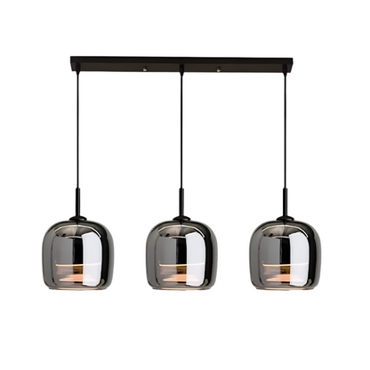 Smoked Glass Capsule Pendant Light
