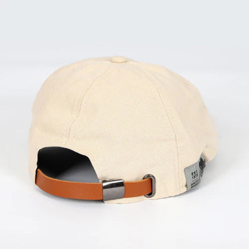Button Top Paneled Buckled Ivy Cap