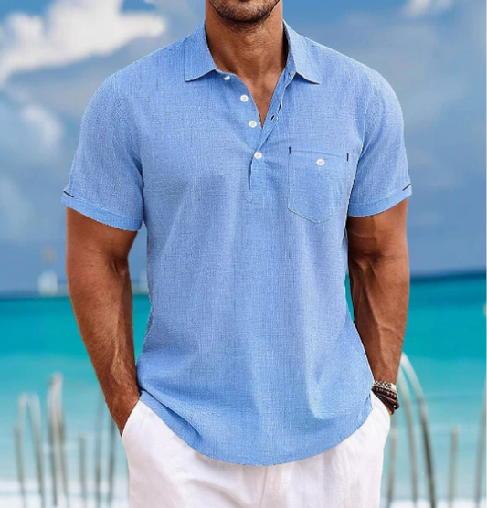Collared Short Sleeve Shirt