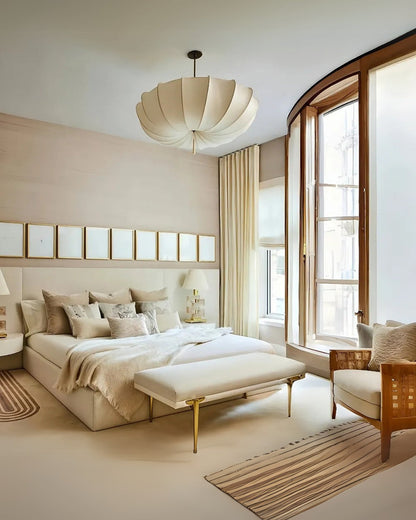 Scalloped Umbrella Silhouette Pendant Lamp