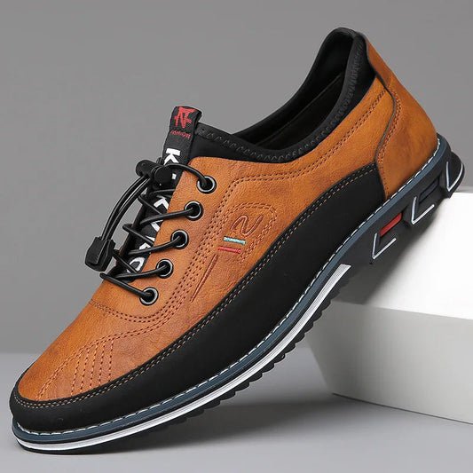 Low Top Paneled Men's Shoes