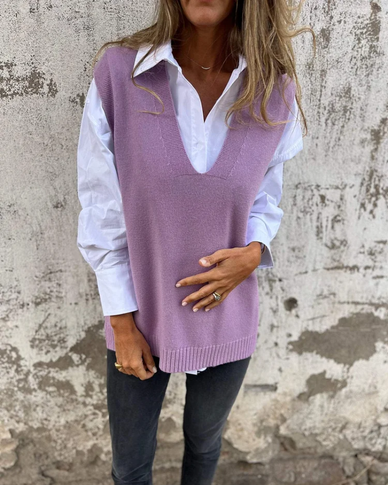 Women's V-Neck Sweater Vest
