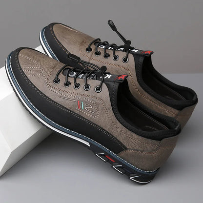 Low Top Paneled Men's Shoes