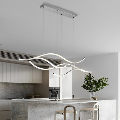 Wave Shaped LED Linear Ceiling Light