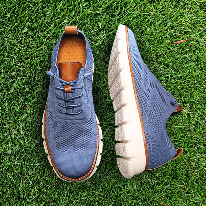 Textured Laced Paneled Ridged Low Sneakers
