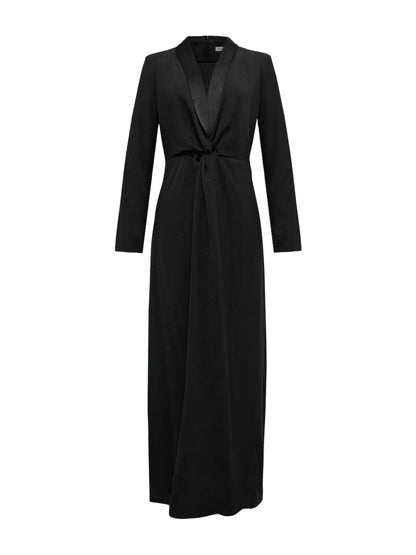 Shawl Knot Front Maxi Dress
