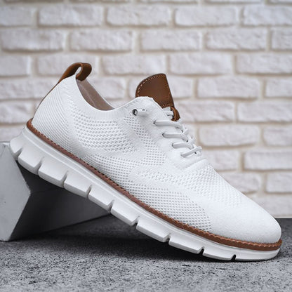 Textured Laced Paneled Ridged Low Sneakers