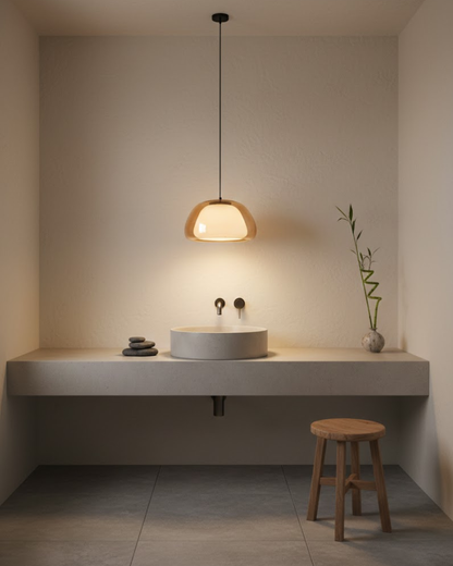 Translucent Encapsulated Dome Pendant Lamp