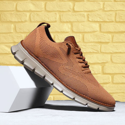 Textured Laced Paneled Ridged Low Sneakers